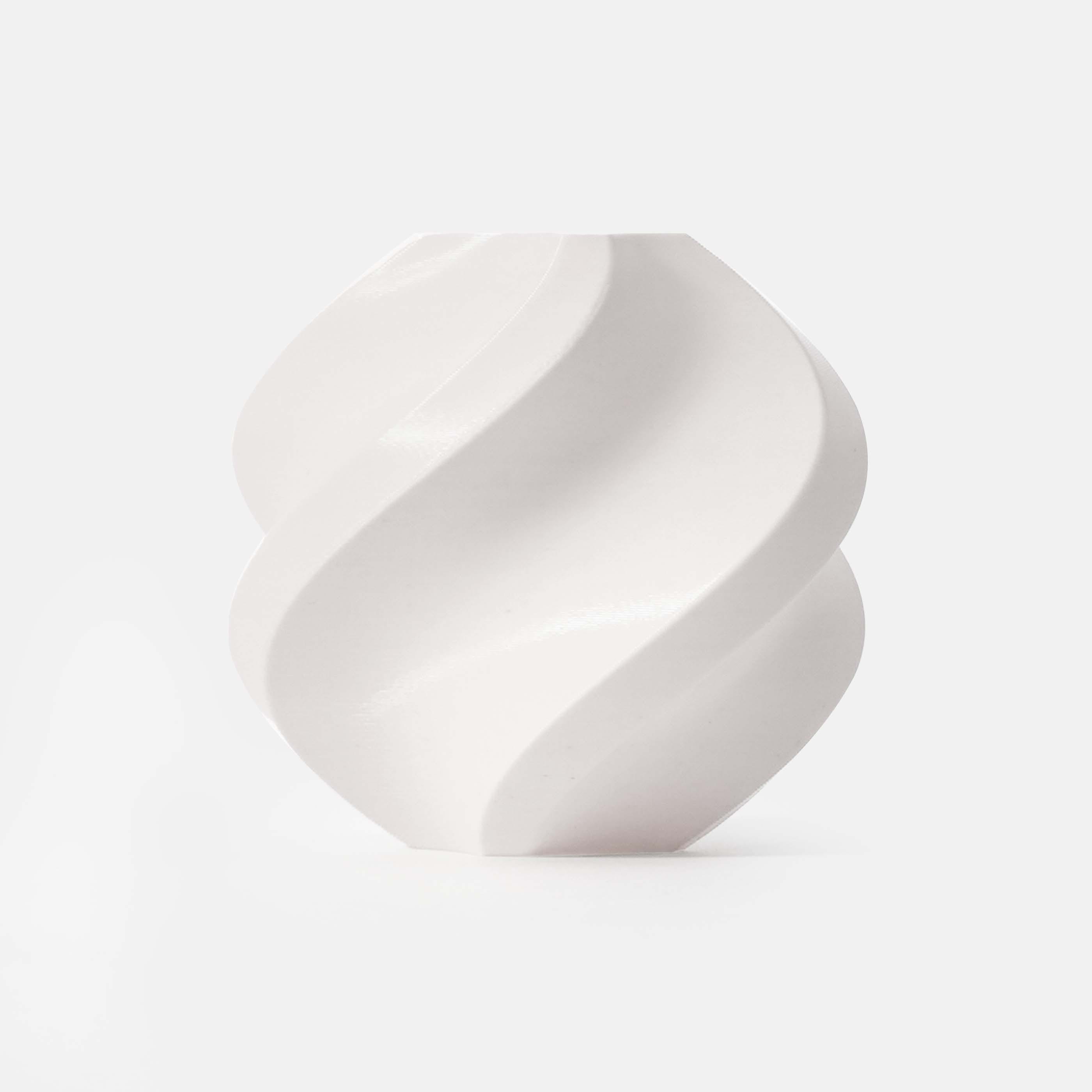 Bambu Lab PLA Basic Jade White filament sample