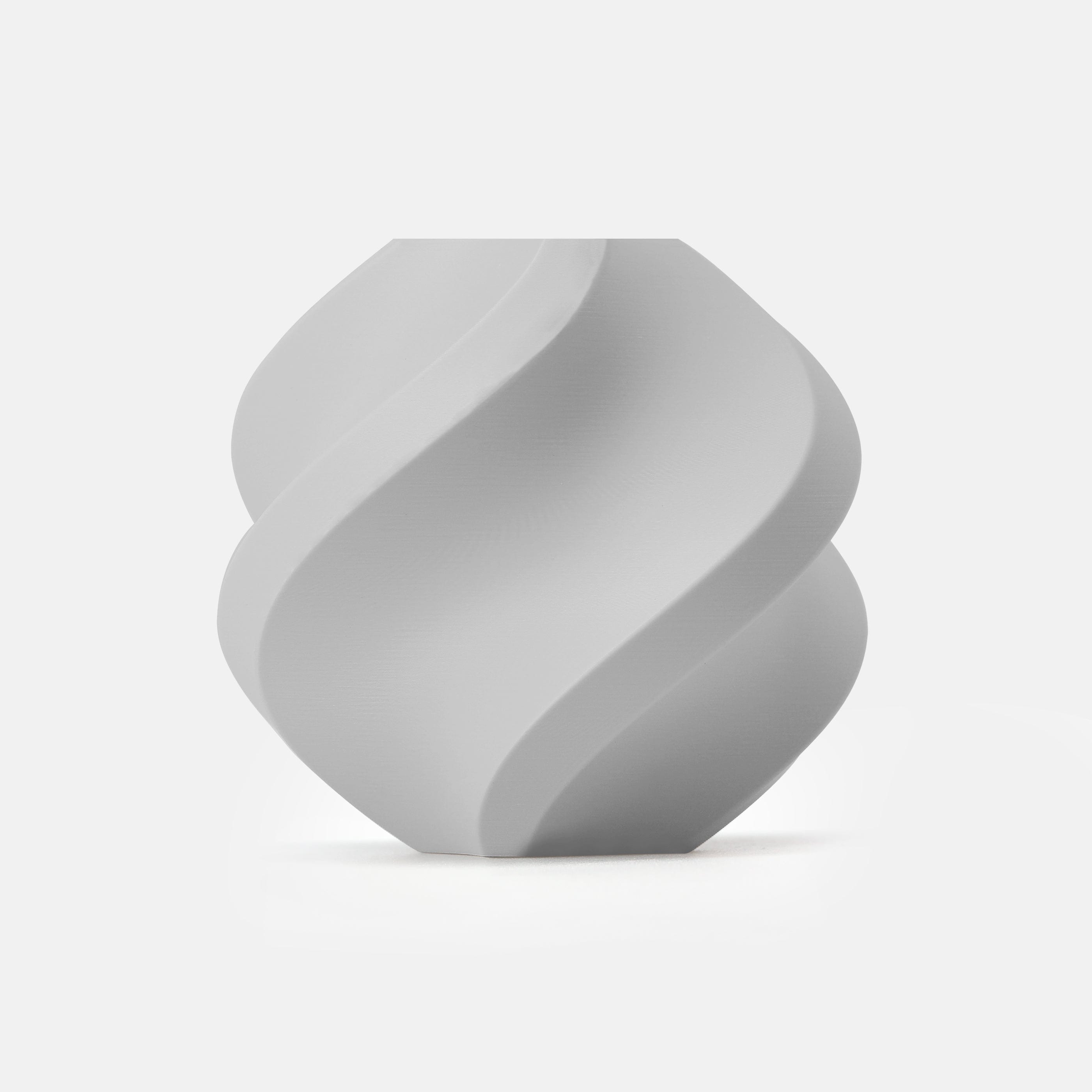 Bambu Lab PLA Basic Light Gray filament sample