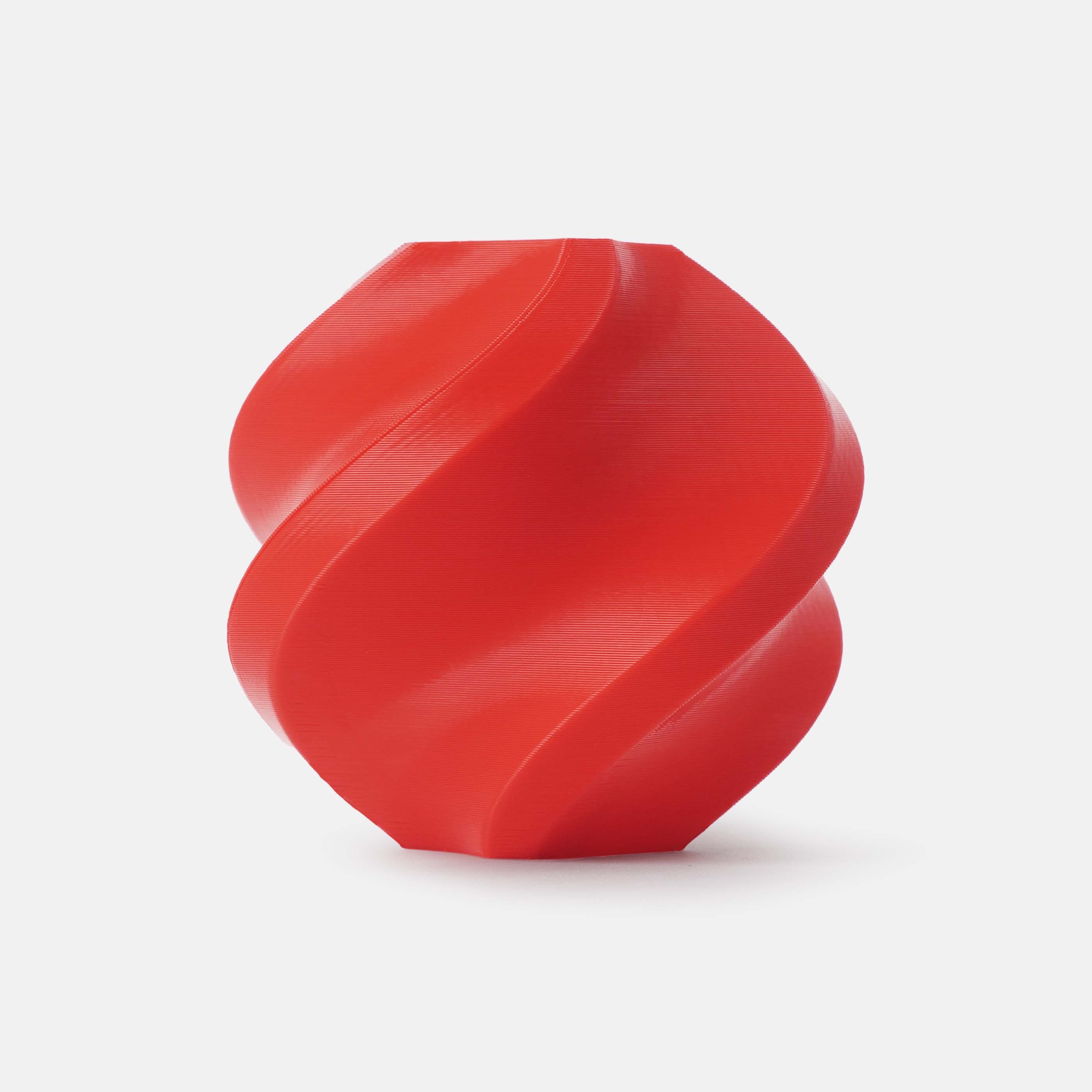 Bambu Lab PLA Basic Red filament sample