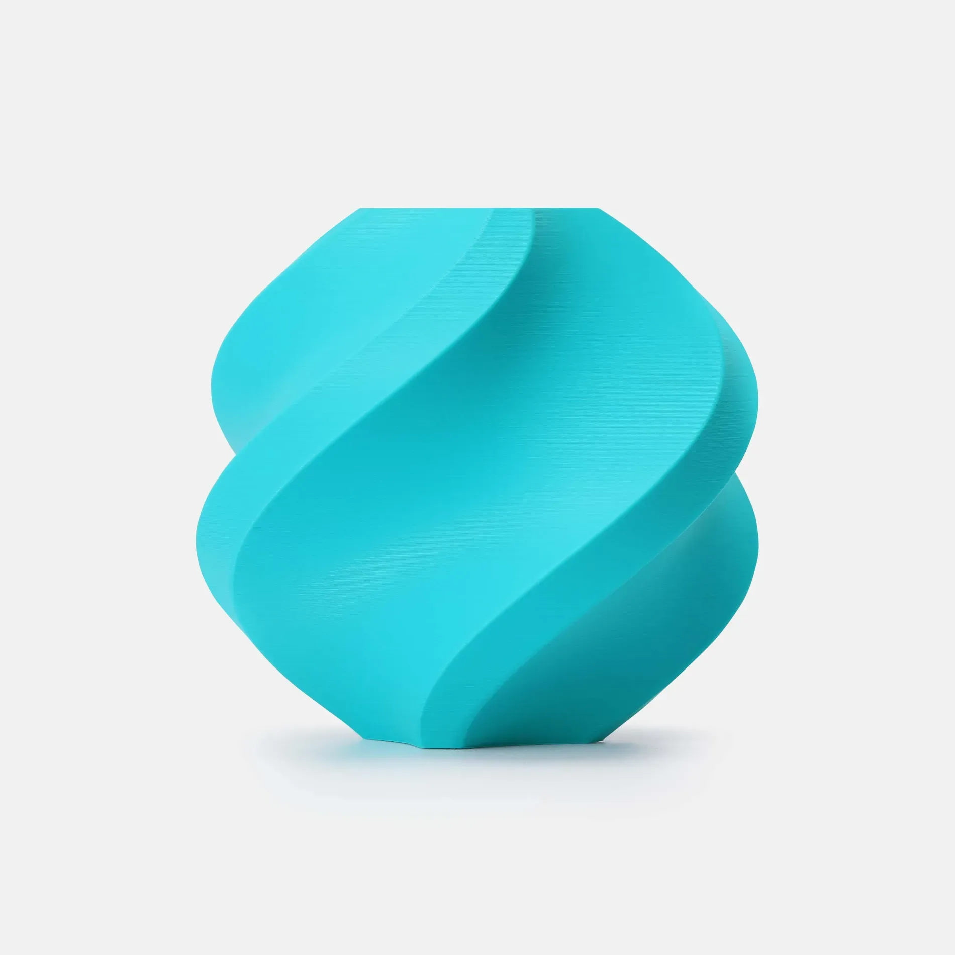 Bambu Lab PLA Basic Turquoise filament sample