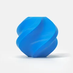Bambu Lab PLA Basic Cyan filament sample