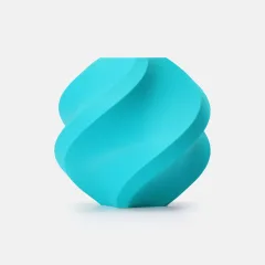 Bambu Lab PLA Basic Turquoise filament sample