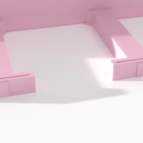 Clicker insert for BoxyKeys, up close, render