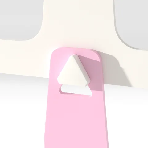 Tall handle connector, up close, render