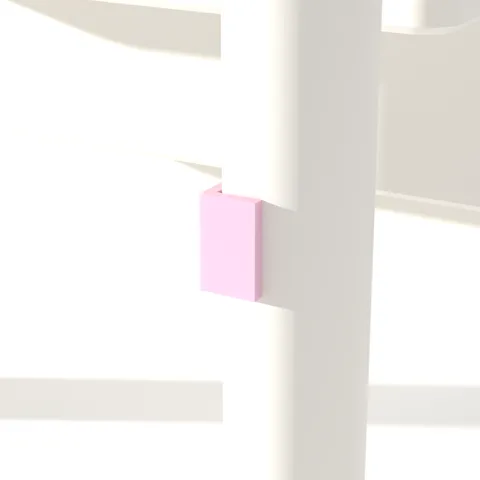 Leg clip, up close, render