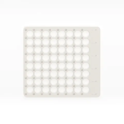 MultiBuild pegboard carrier set, from above, render