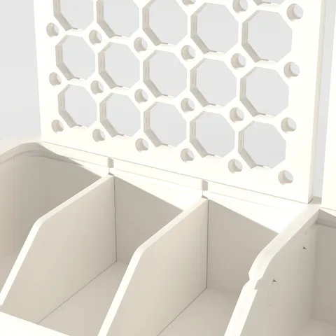 MultiBuild pegboard, Jumbo 256, up close, render