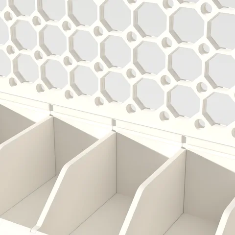MultiBuild pegboard, Jumbo 320, up close, render