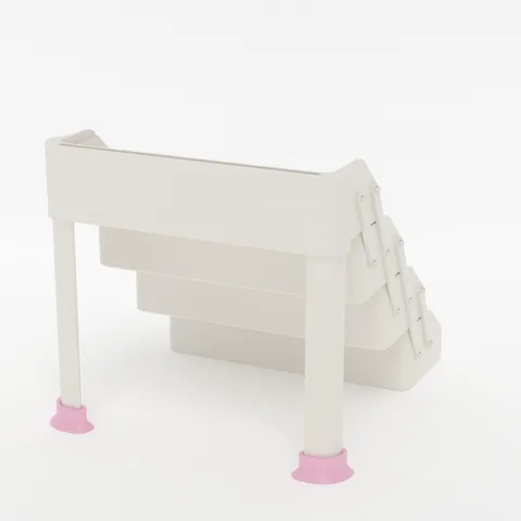 TPU post feet, 3D render