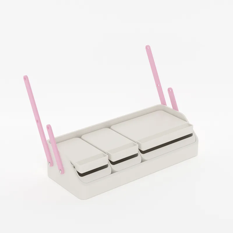 Step 5: Start the stack on the Bottom tray, render
