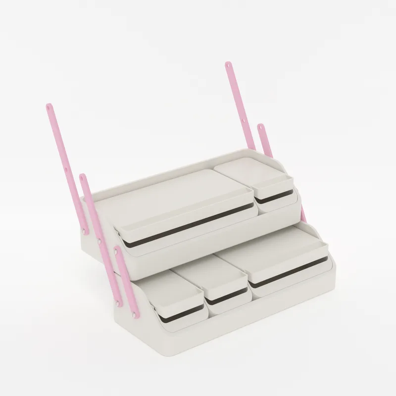 Step 6: Add the first Middle tray, render