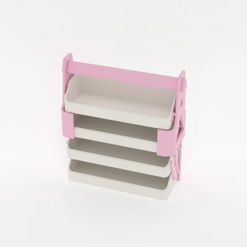 TeamGraphika's carry handle clipped over a folded 4-tier CantiLover stand, render