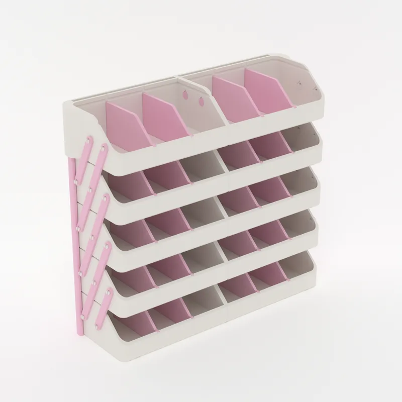 CantiLover JUMBO 5-tier stand for a 256 bed folded closed, render