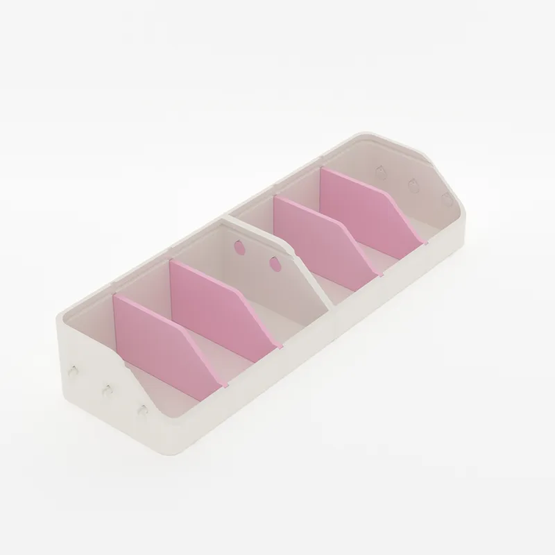 Step 5: Drop in the dividers, render