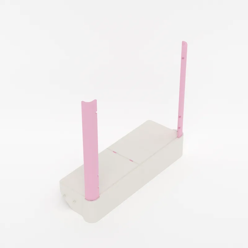 Step 6: Fit the legs to the Top tier, render