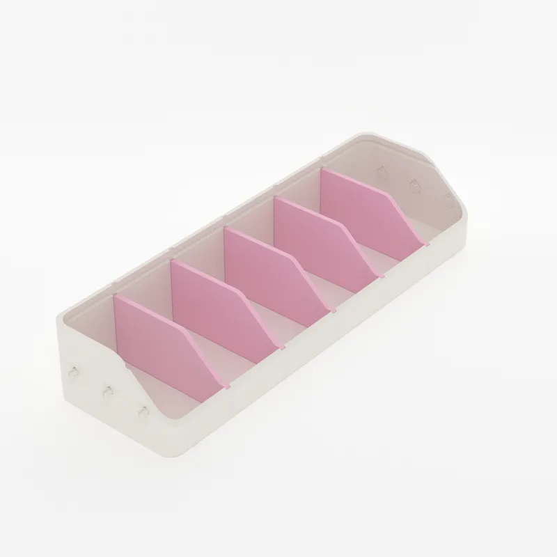 Step 3: Drop in the dividers, render