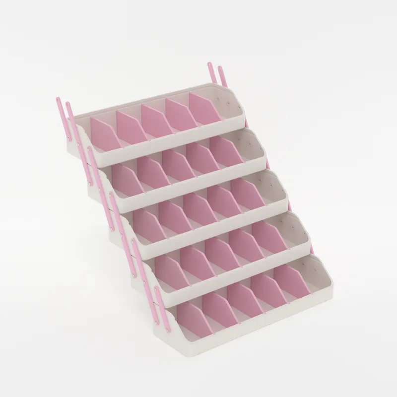 Step 9: Stack the fourth Middle tier, render