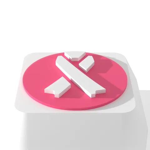 Breast cancer awareness theme, up close, render
