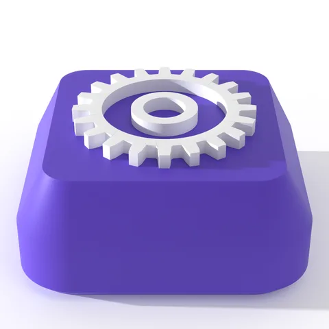 Chakra theme, up close, render