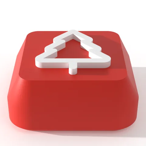 Christmas theme, up close, render