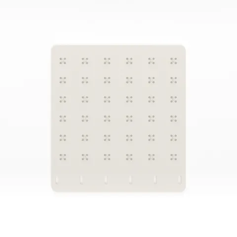 Keycap display pegboards, from above, render