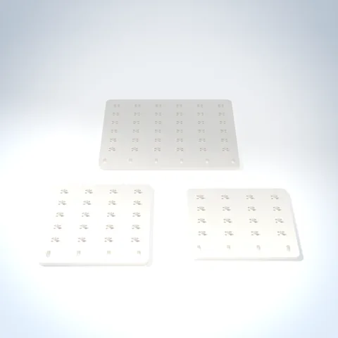 Keycap display pegboards, 3D render