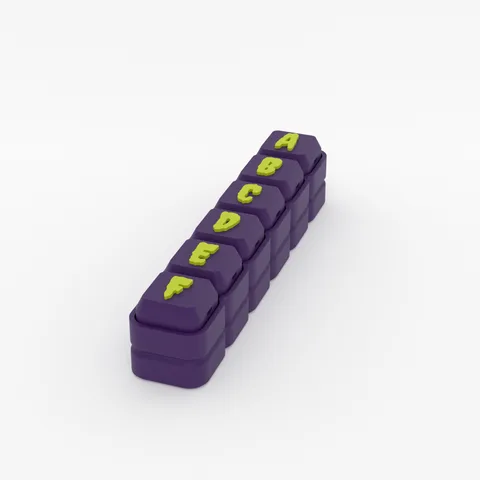 Creepster font pack, 3D render
