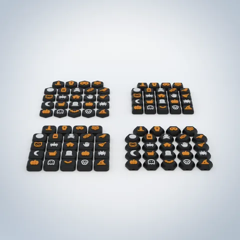 Halloween theme, the set, render