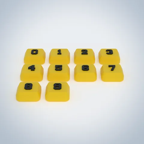 Jersey numbers 0 to 99, the set, render