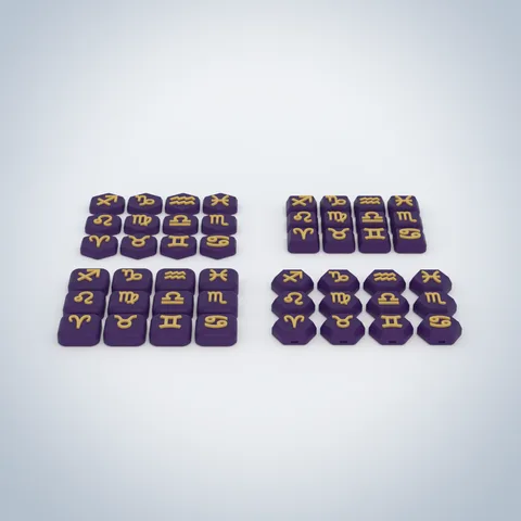 Zodiac theme, the set, render