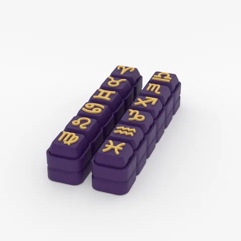 Zodiac theme, 3D render